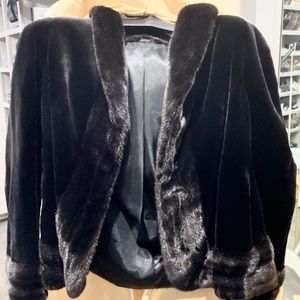 SAGA FURS GENUINE SHEARED MINK JACKET